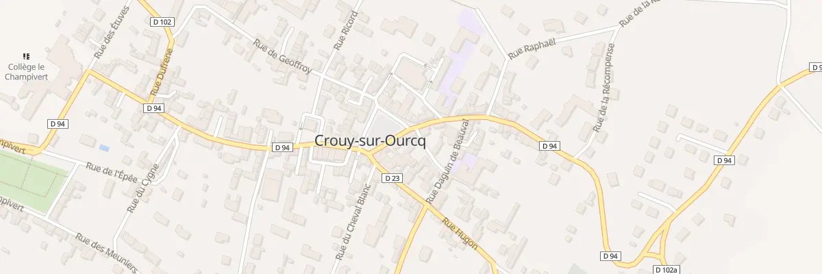 Plan du 2 Rue Cour des Nobles à Crouy-sur-Ourcq