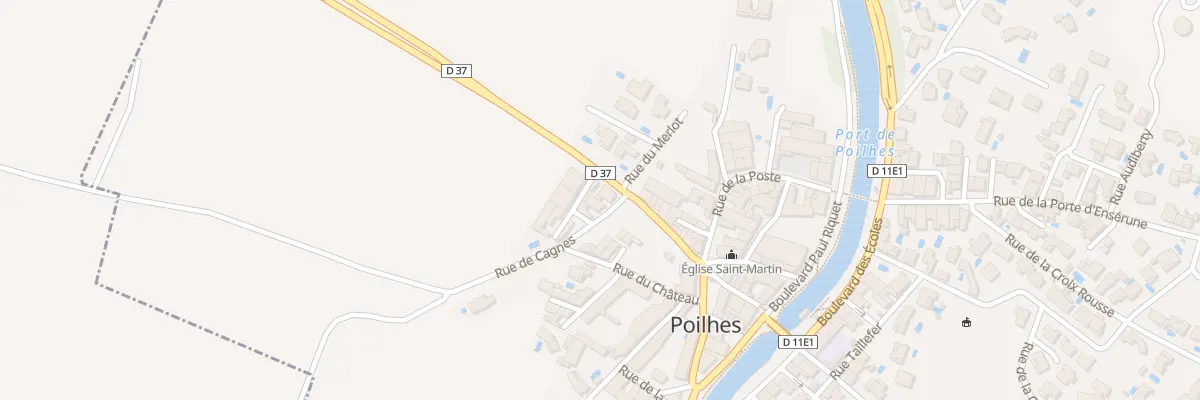 Plan du 4 Rue de Cagnes à Poilhes