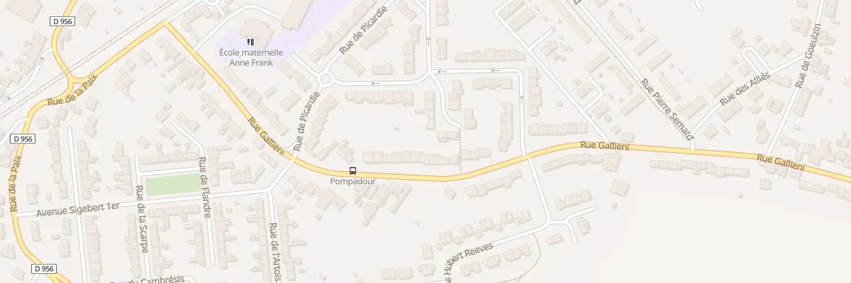 Plan du 844 Rue Gallieni à Lambres-lez-Douai