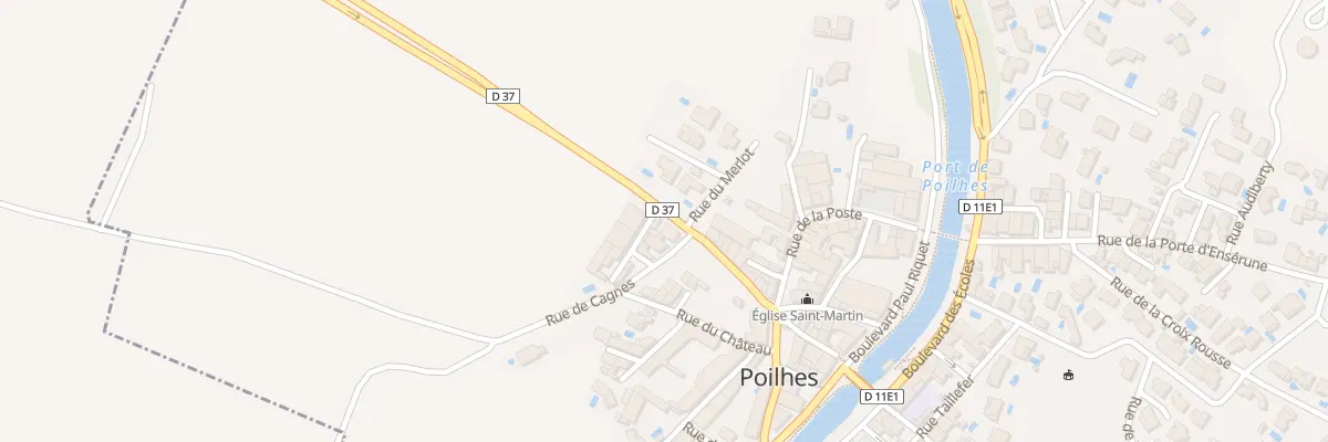 Plan du 1 Rue de Baisse à Poilhes