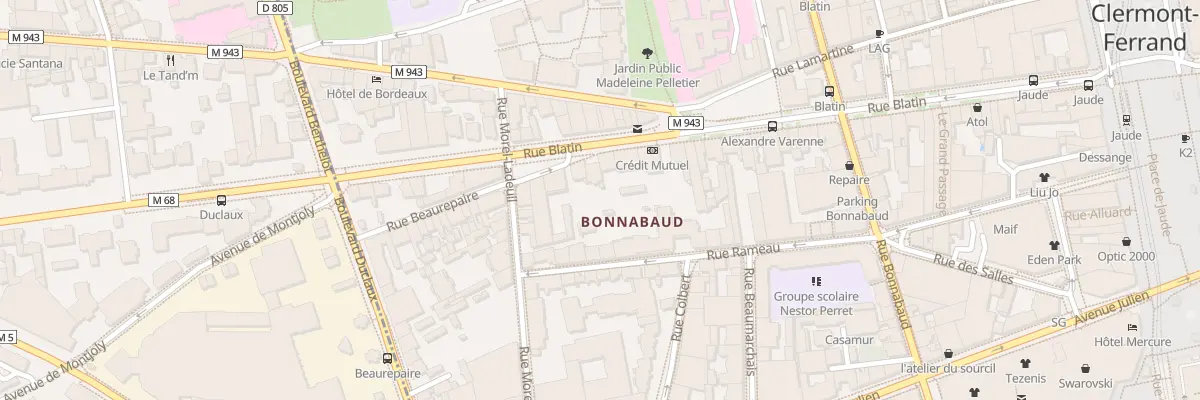 Plan du 67 Rue Blatin à Clermont-Ferrand