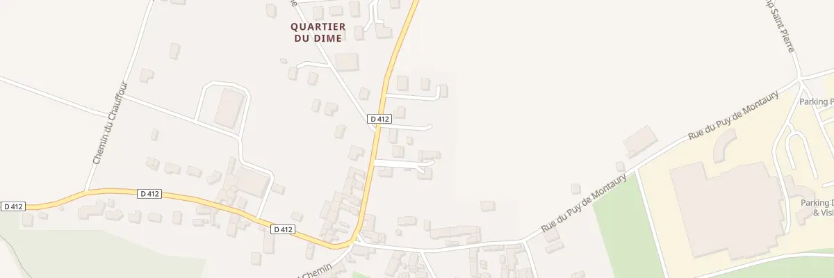 Plan du 9009 Rte de Combronde à Teilhède