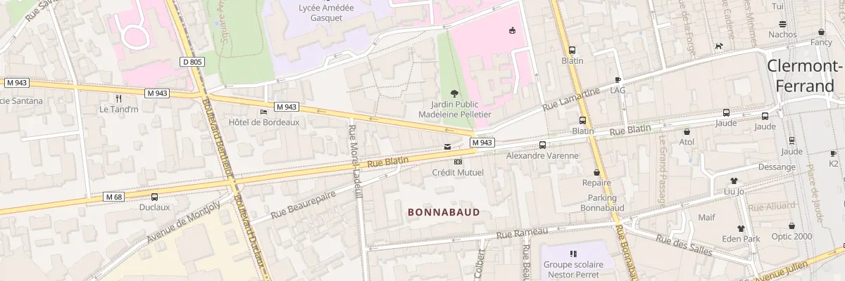 Plan du 44 Rue Blatin à Clermont-Ferrand
