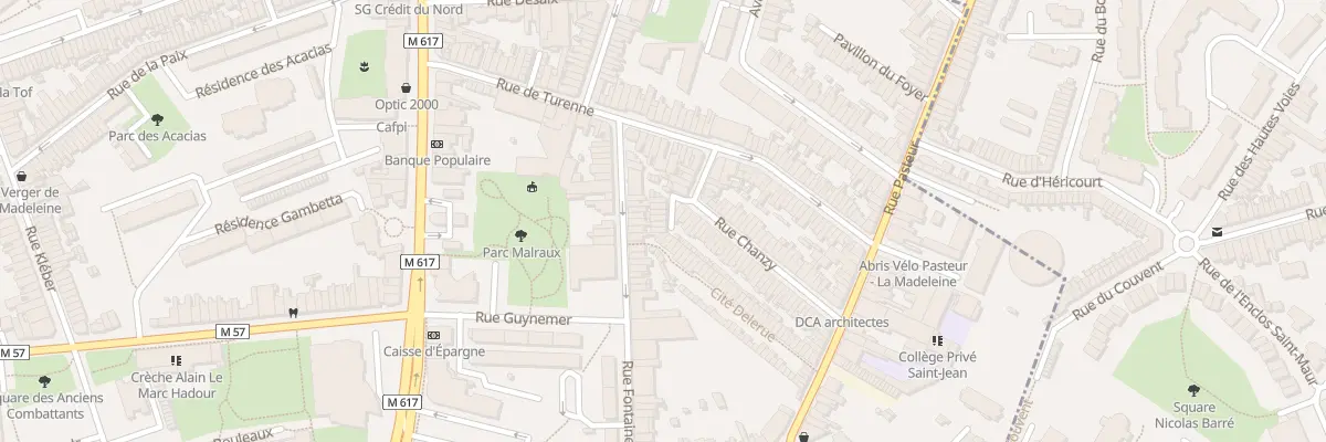 Plan du 3 Cité Chanzy Rue Chanzy à La Madeleine