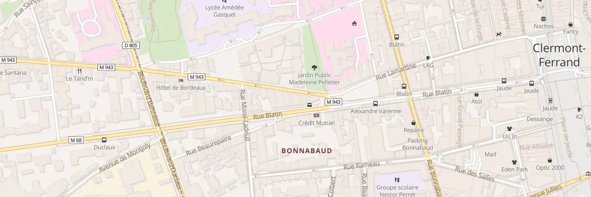 Plan du 42 Rue Blatin à Clermont-Ferrand