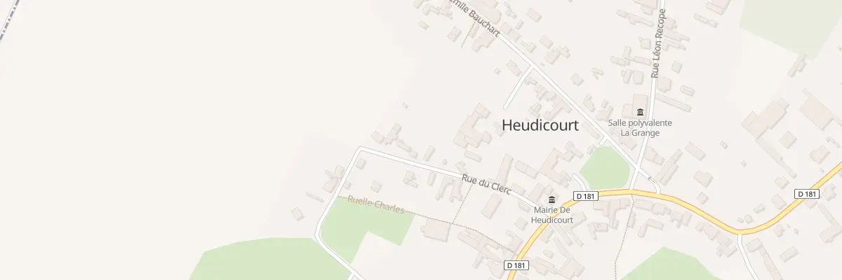 Plan du 11 Rue du Clerc à Heudicourt
