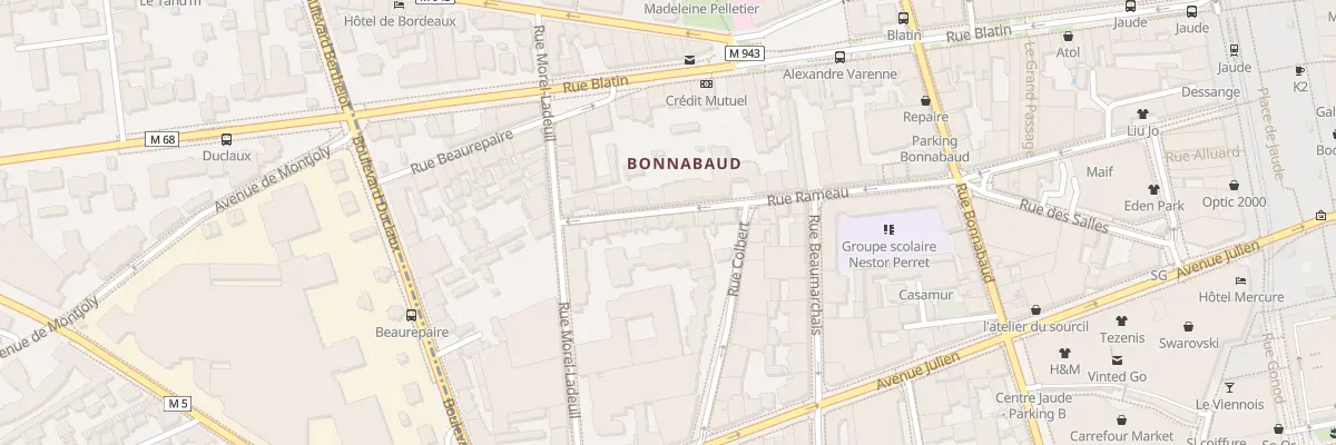 Plan du 25 Rue Rameau à Clermont-Ferrand