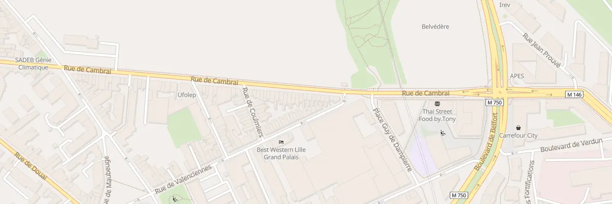 Plan du 144 Rue de Cambrai à Lille