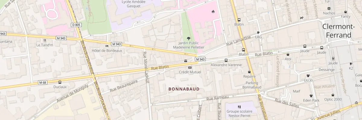 Plan du 40 Rue Blatin à Clermont-Ferrand