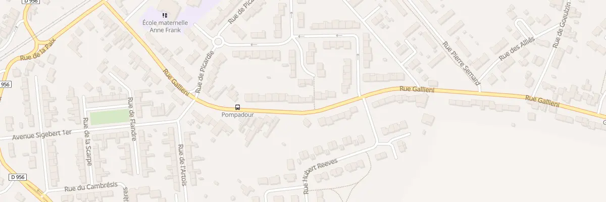 Plan du 836 Rue Gallieni à Lambres-lez-Douai