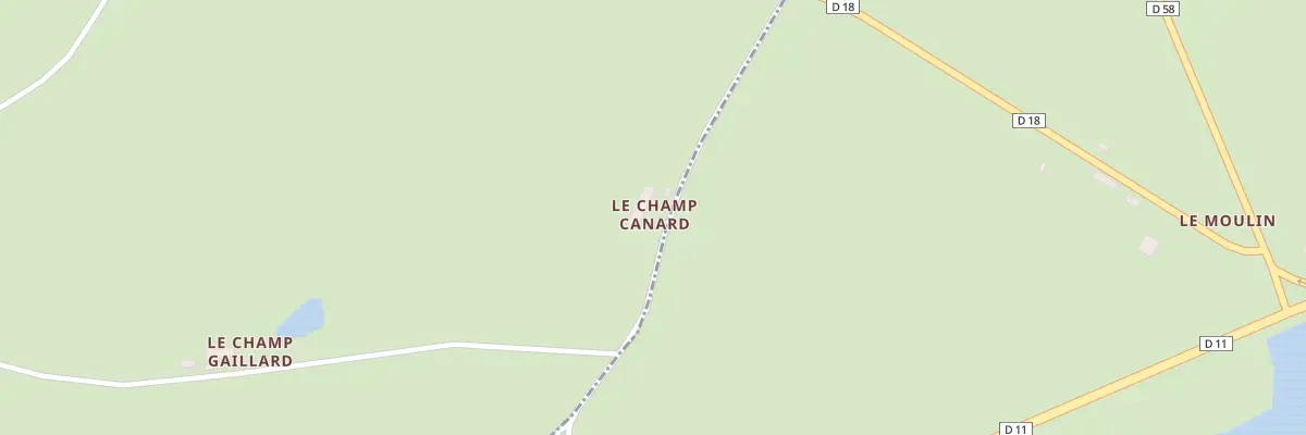 Plan du 5108 Le Champ Canard à Gipcy