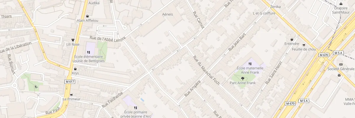 Plan du 94 Rue Faidherbe à La Madeleine