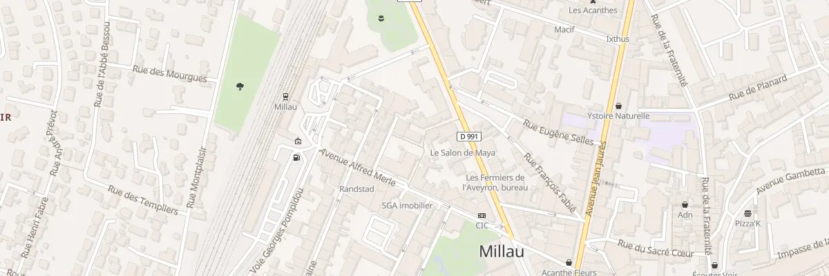 Plan du 9001 Pas Georgette Julié à Millau
