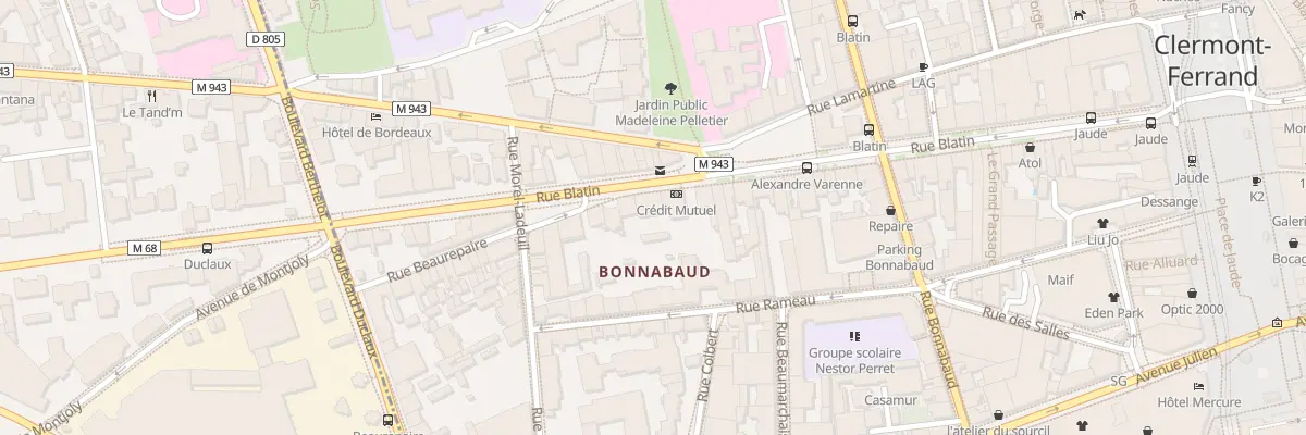 Plan du 63 Rue Blatin à Clermont-Ferrand