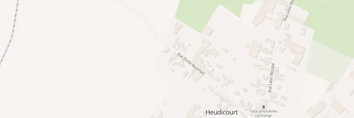 Plan du 20 Rue Emile Bauchart à Heudicourt