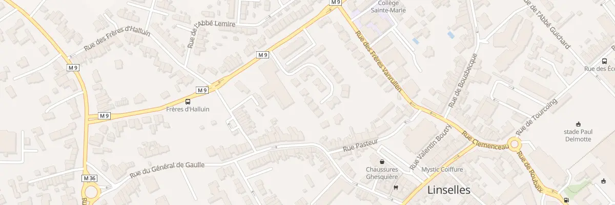 Plan du 14 Rue Pierre et Marie Curie à Linselles