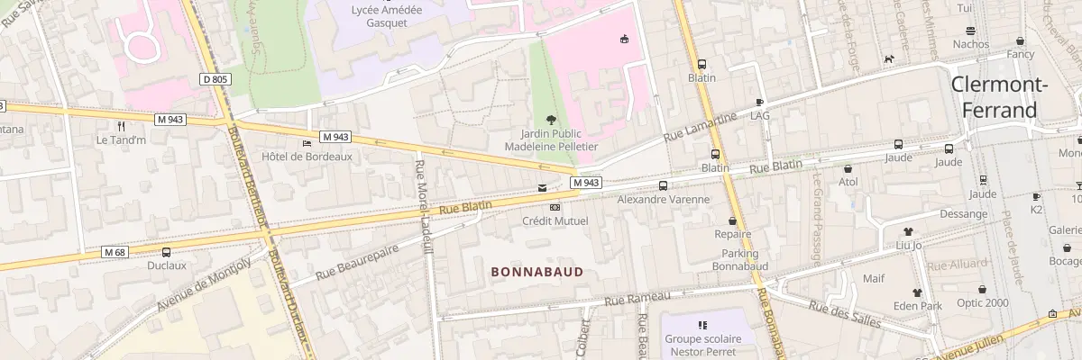 Plan du 36 Rue Blatin à Clermont-Ferrand