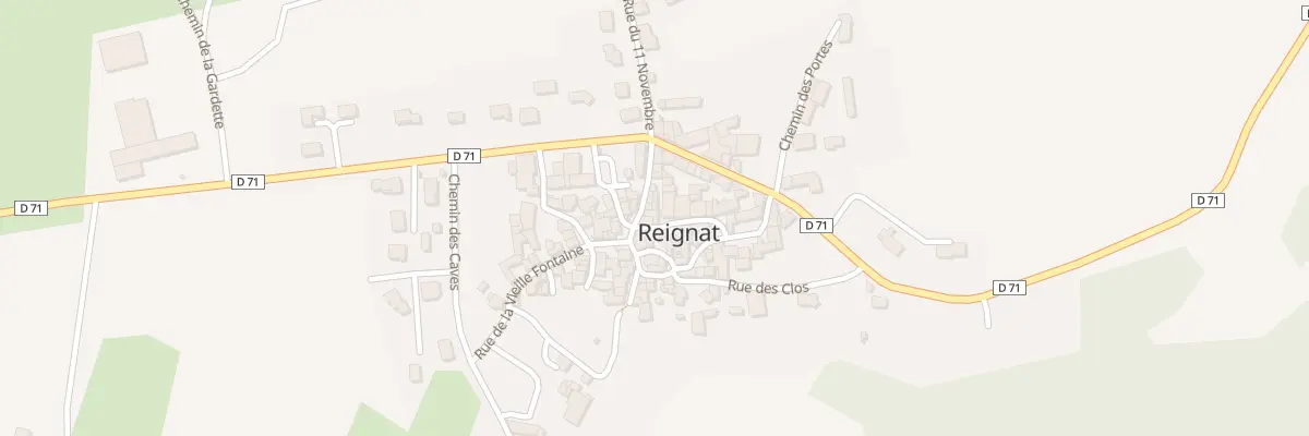 Plan du 8 Rue de la Ferronnerie -REIGNAT à Montaigut-le-Blanc