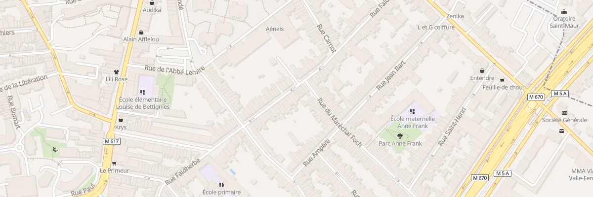 Plan du 98 Rue Faidherbe à La Madeleine
