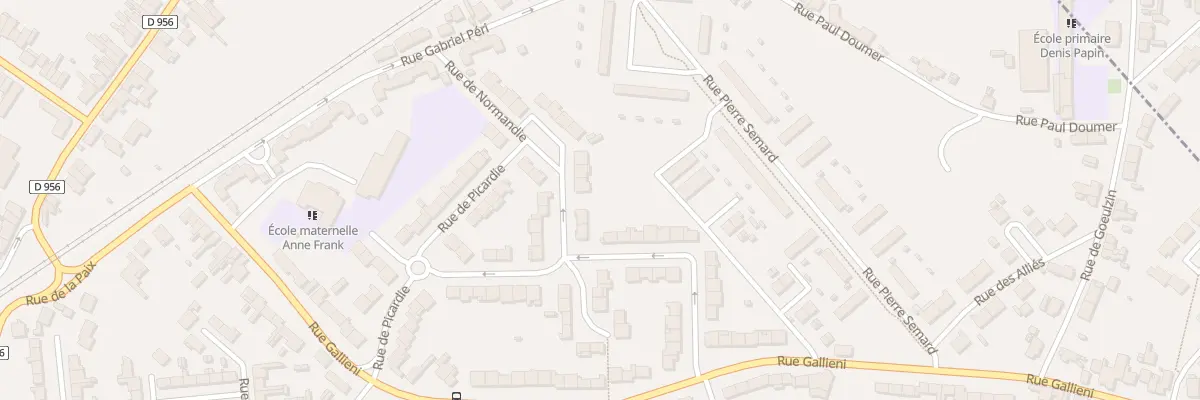 Plan du 23 Rue de Normandie à Lambres-lez-Douai