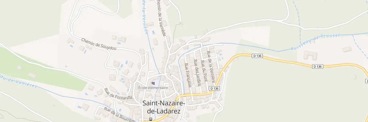 Plan du 10 Rue Française à Saint-Nazaire-de-Ladarez