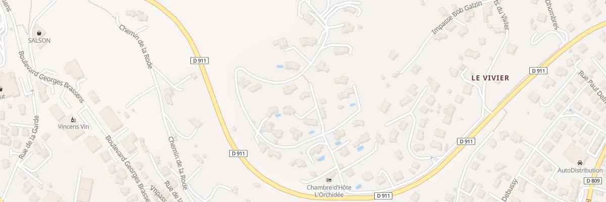 Plan du 54 Rue Les Hauts du Vivier à Millau