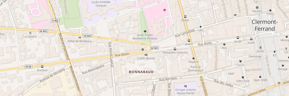 Plan du 34 Rue Blatin à Clermont-Ferrand
