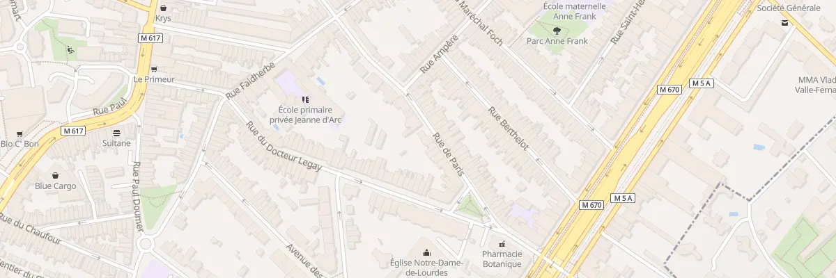 Plan du 56 Rue de Paris à La Madeleine