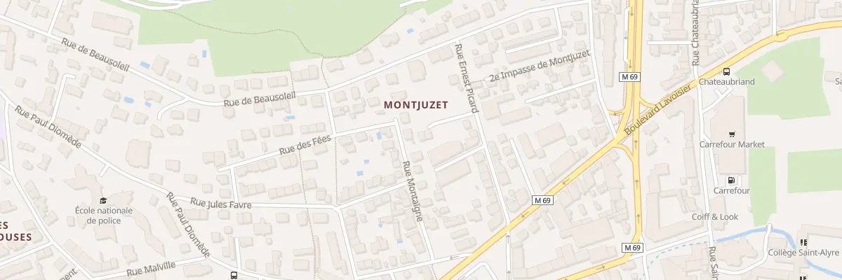 Plan du 9001 Rue E Picard Prolongee à Clermont-Ferrand