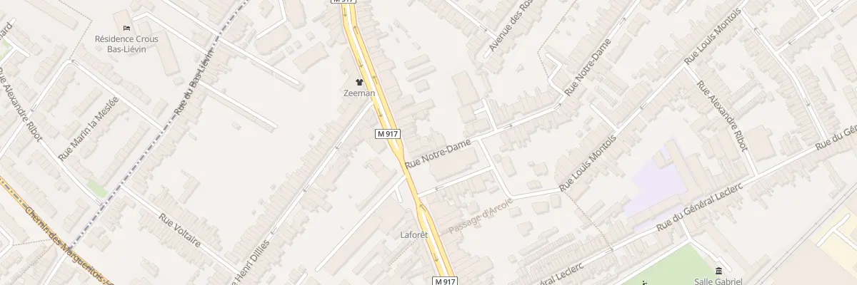Plan du 1 Rue Notre Dame à Ronchin