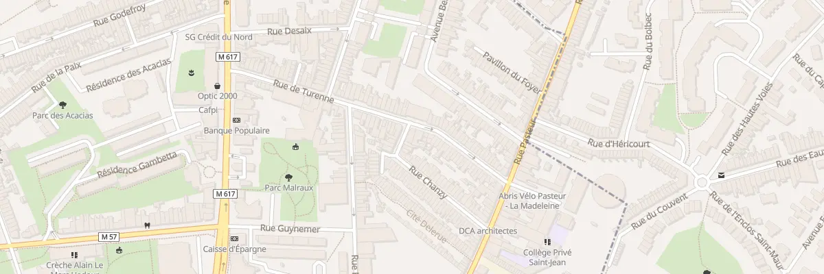 Plan du 50 Rue Chanzy à La Madeleine