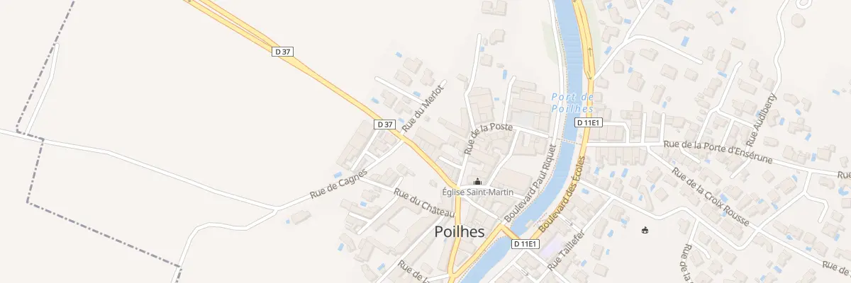 Plan du 16 Av de Capestang à Poilhes