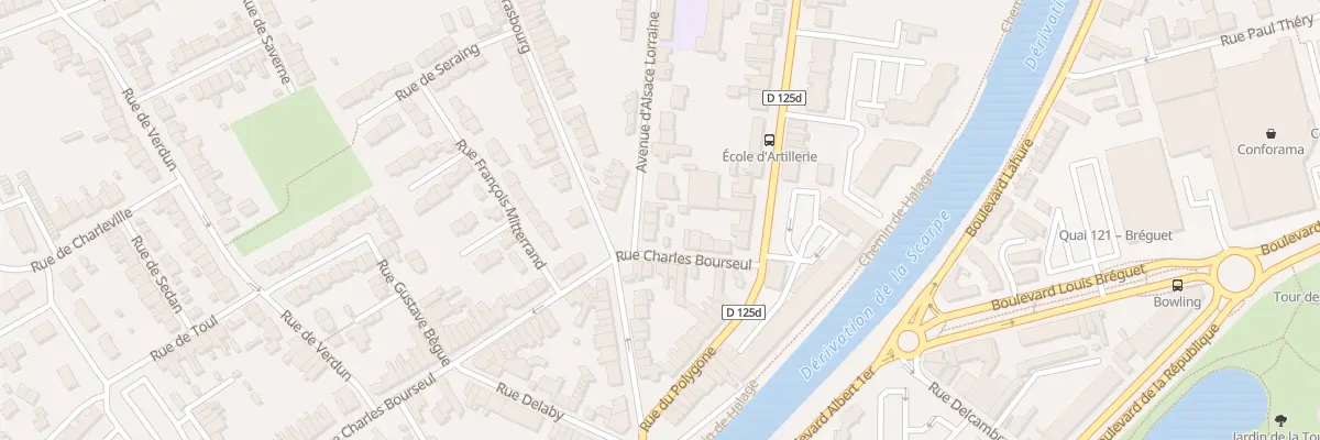 Plan du 16 Av d’Alsace Lorraine à Douai