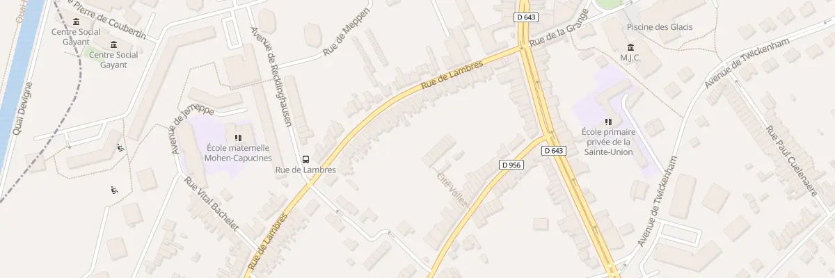 Plan du 153 Rue de Lambres à Douai