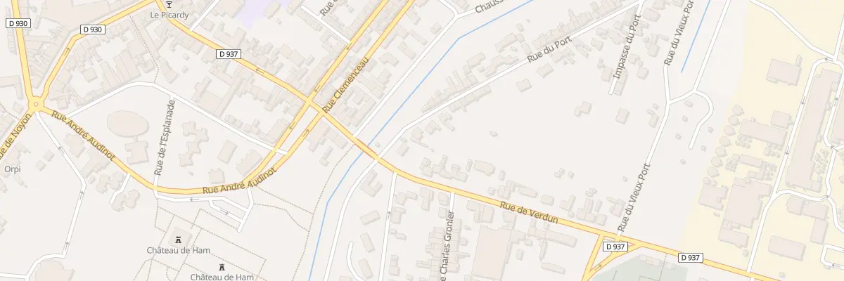 Plan du 4 Rue du Port à Ham