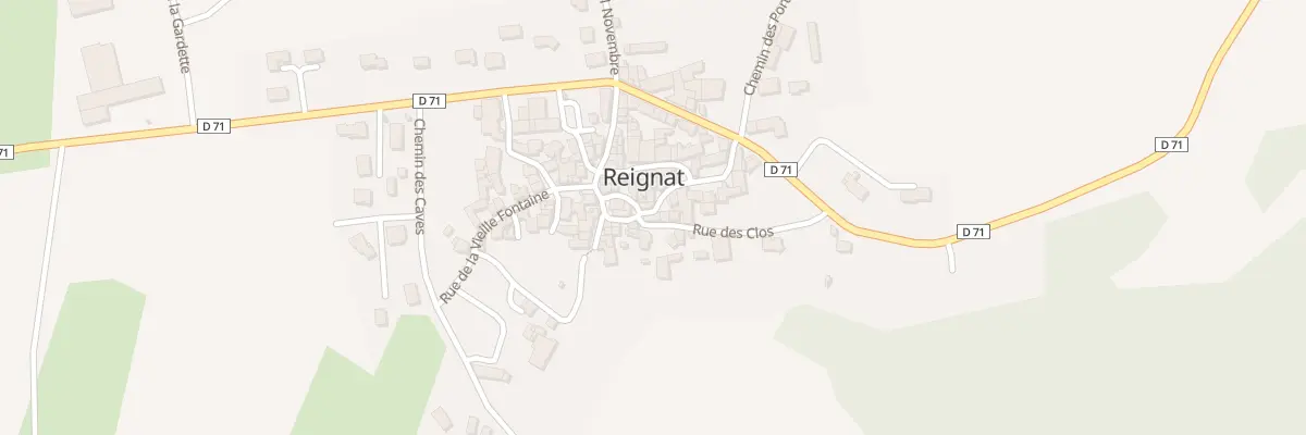 Plan du 2 Rue des Clos - REIGNAT à Montaigut-le-Blanc