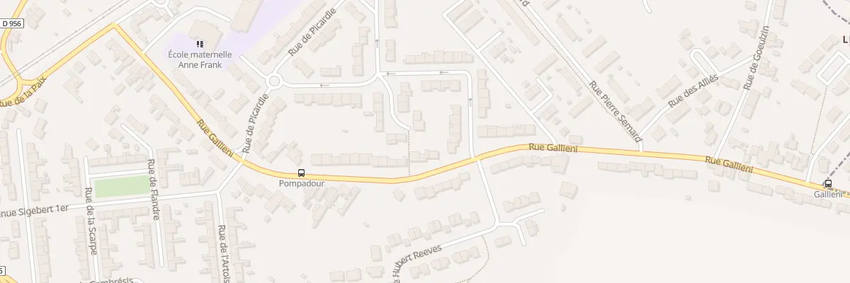 Plan du 794 Rue Gallieni à Lambres-lez-Douai