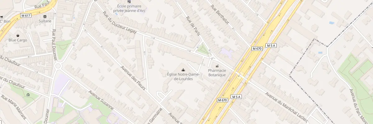 Plan du 80 Rue du Docteur Legay à La Madeleine