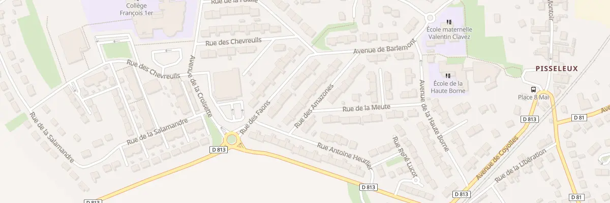 Plan du 14 Rue des Amazones à Villers-Cotterêts