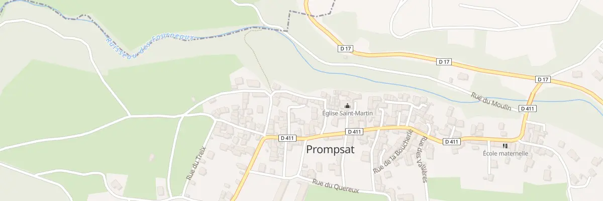Plan du 17 Rue des Chenebières à Prompsat