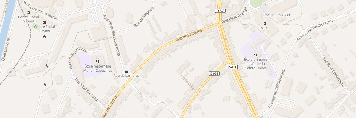 Plan du 133 Rue de Lambres à Douai