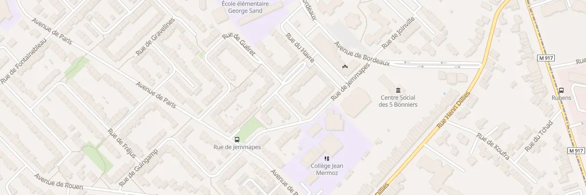 Plan du 1 Rue d’Hellemmes à Faches-Thumesnil