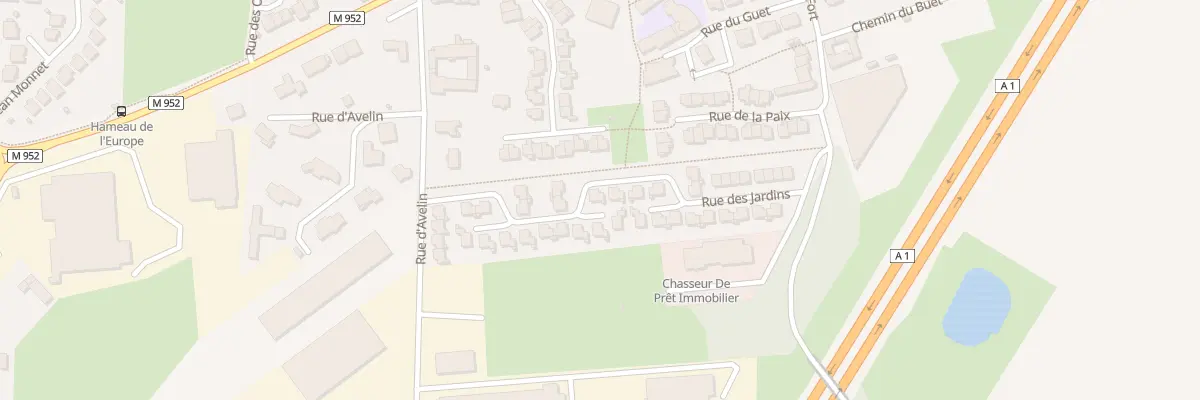 Plan du 13 Rue des Jardins à Vendeville