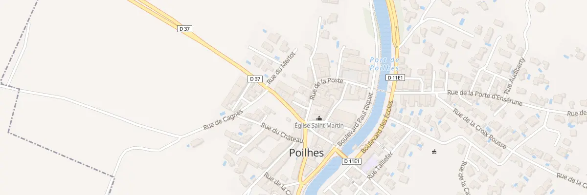 Plan du 10 Av de Capestang à Poilhes