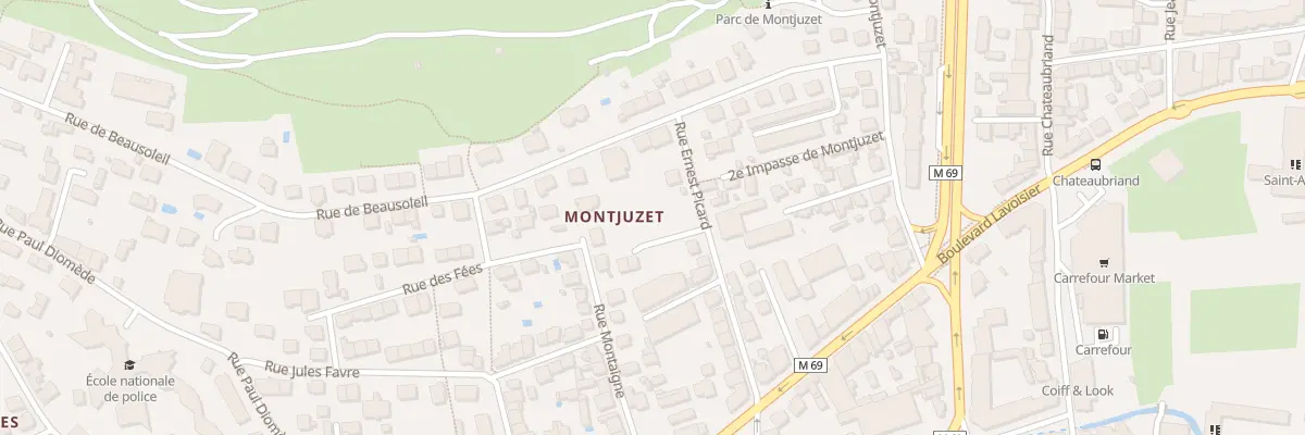 Plan du 21 Rue Ernest Picard à Clermont-Ferrand