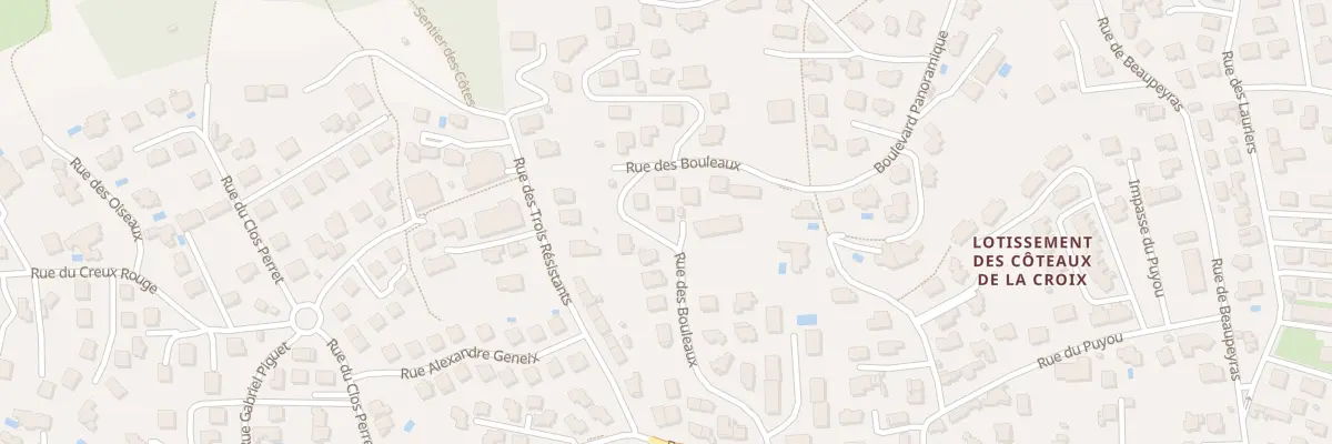 Plan du 12 Rue des Bouleaux à Clermont-Ferrand