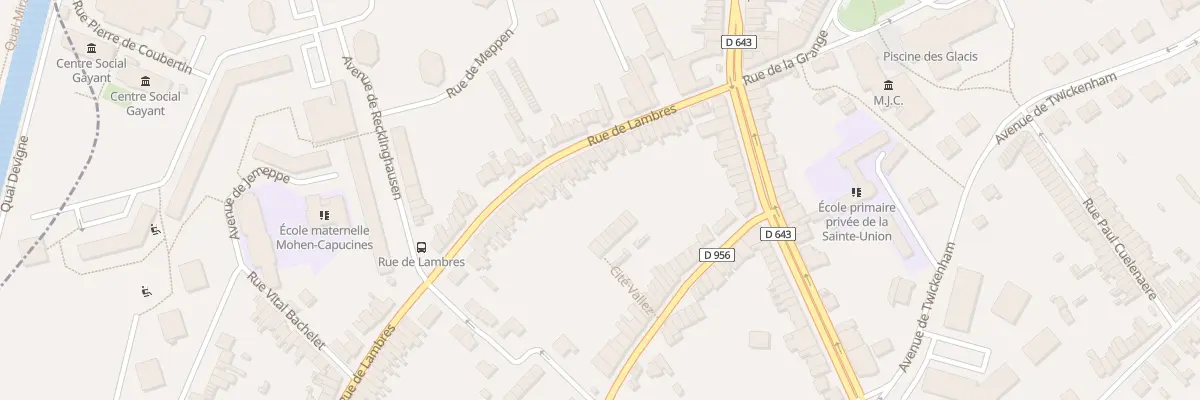 Plan du 127 Rue de Lambres à Douai