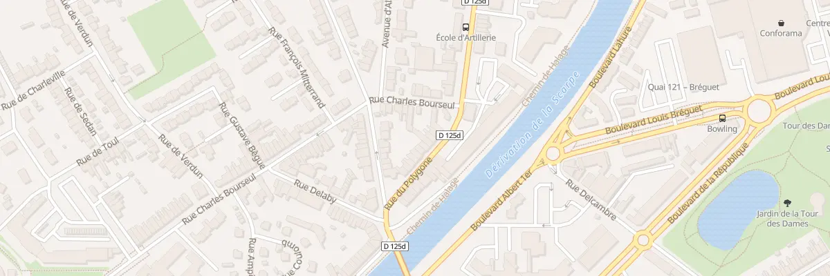 Plan du 121 Rue du Polygone à Douai