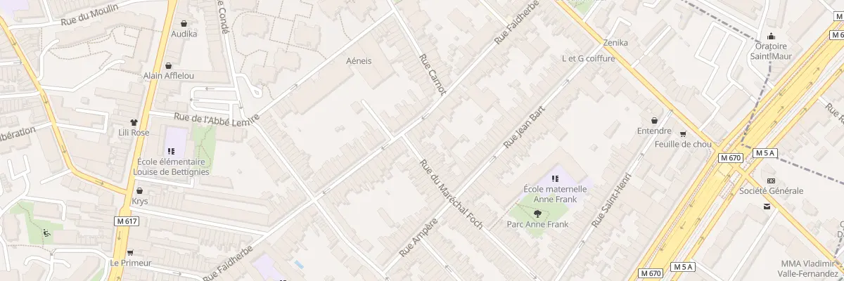 Plan du 110 Rue Faidherbe à La Madeleine