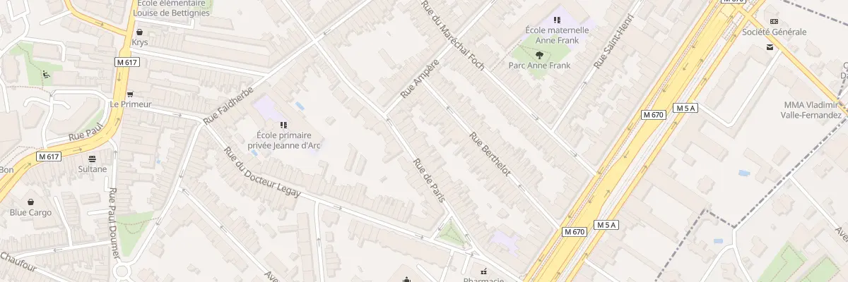 Plan du 61 Rue de Paris à La Madeleine